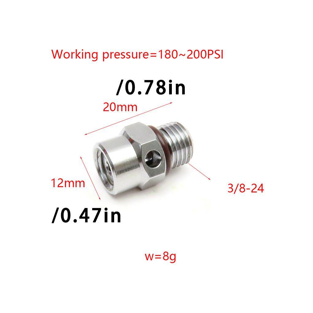Huit Over Pressure Valve BCD Safe Depression OPV Valves Adaptor Keras Tahan Lama Mudah Dipasang Compact Untuk Snorkeling Menyelam Bebas