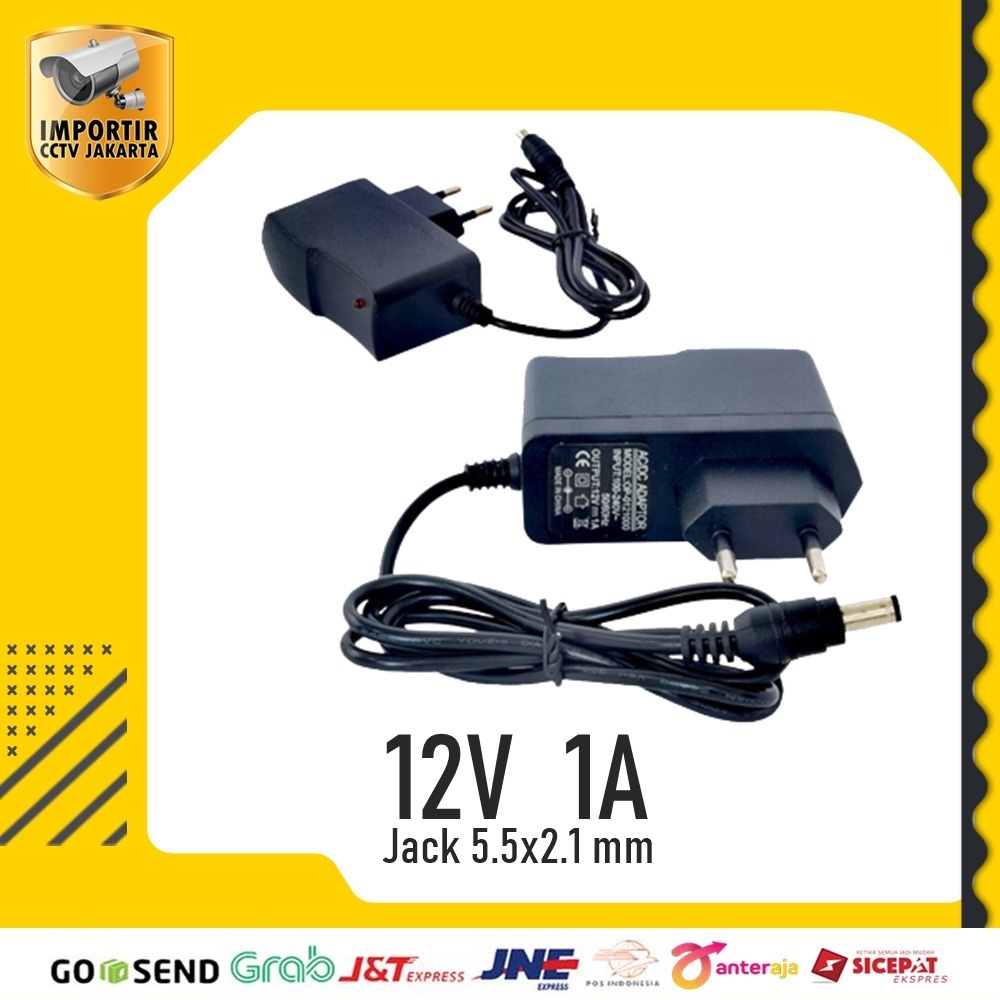 ADAPTOR 1A AMPERE 12 VOLT CCTV