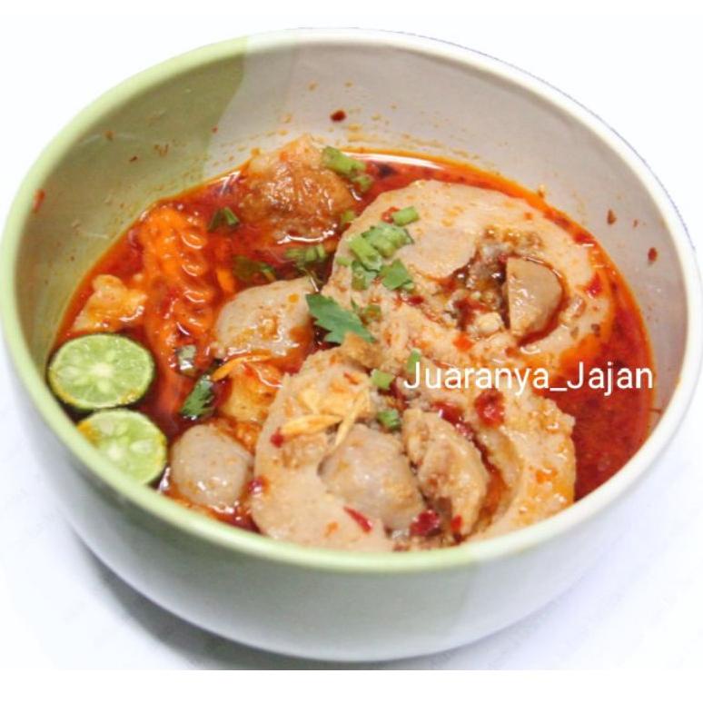 

Ready Stok BASO SAPI JUMBO BERANAK ISI DAGING CINCANG SAPI/toping seblak,/kuah pedas chili oil/nikmat/HALAL