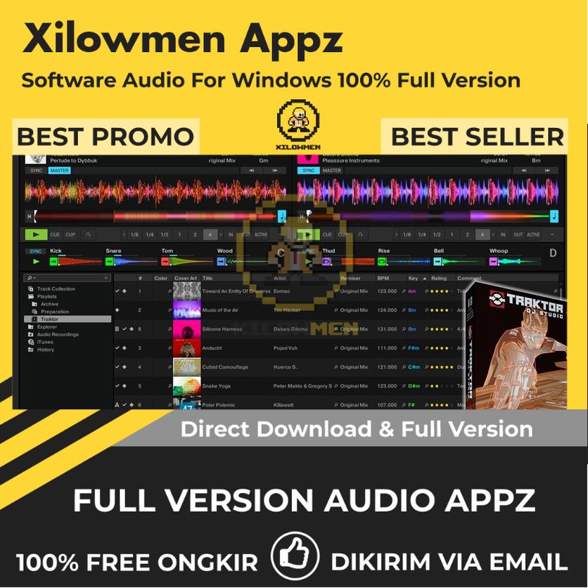 [Full Version] Native Instruments Traktor Pro Lifetime Audio Software WIN OS - Software DJ untuk mixing dan kreasi musik