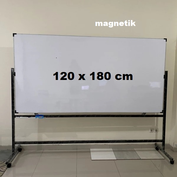 

Papan tulis / whiteboard standing single face 120 x 180