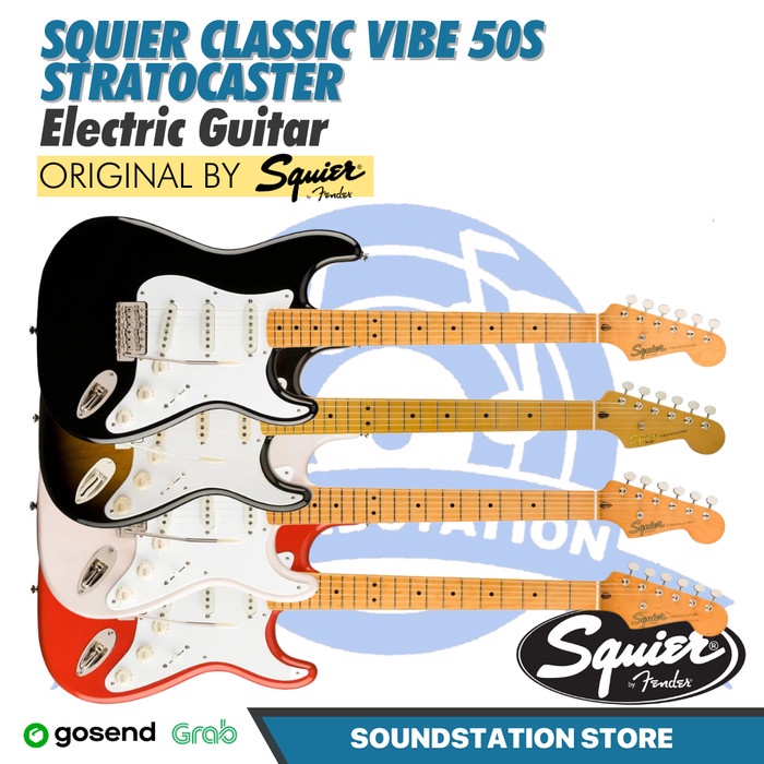 SQUIER STRATOCASTER CLASSIC VIBE 50s Electric Guitar | Gitar Listrik