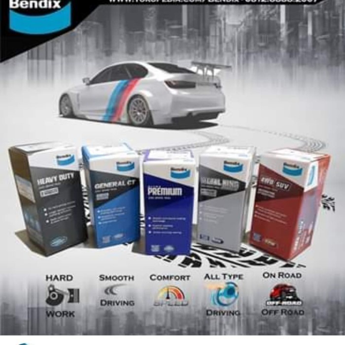 Kampas Rem Belakang Galant HIU V6 BENDIX Brake Pad DB 1239 GCT