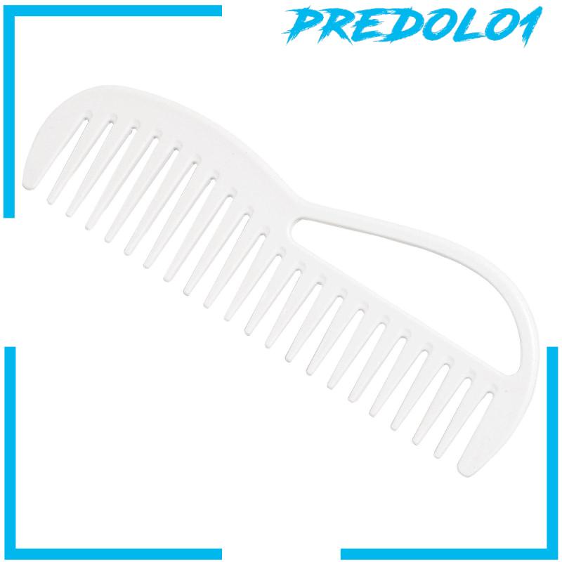 [Predolo1] Sisir Rambut Gigi Lebar Detangler Comb Portable Untuk Salon Rumah Wanita Perempuan