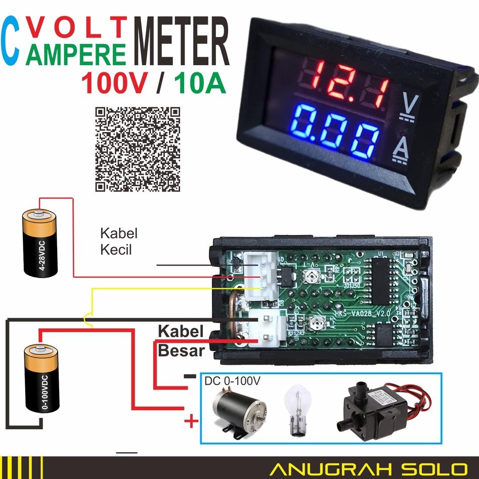 Top Product Combo DC Volt Ampere Meter Voltmeter Amperemeter
