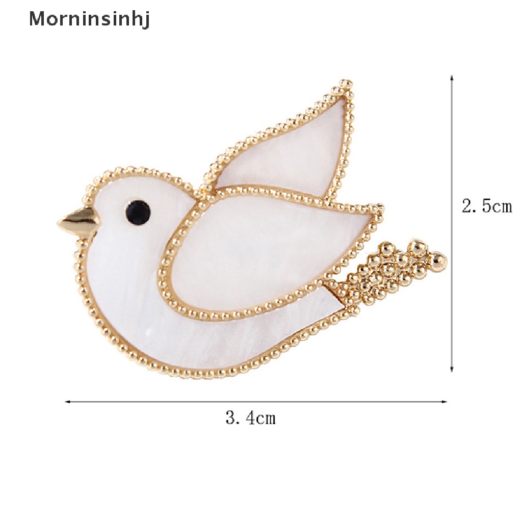 Bros Burung Enamel Mornin Putih Bros Dove of peace Untuk Pesta Perjamuan Clothese Jewelry id