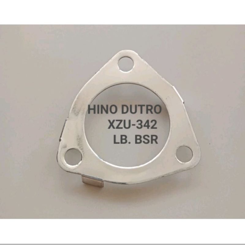 Paking knalpot mobil plat polos gasket Paking jos bahan plat segitiga segiempat NKR 71 Ryno HT Hino Dutro PS 100 Dyna S 75 PS Canter