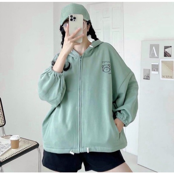 Hoodie Wanita CUTE GIRL Oversize - Sweatshirt Unisex Terbaru Wanita Dan Pria- Korean Style