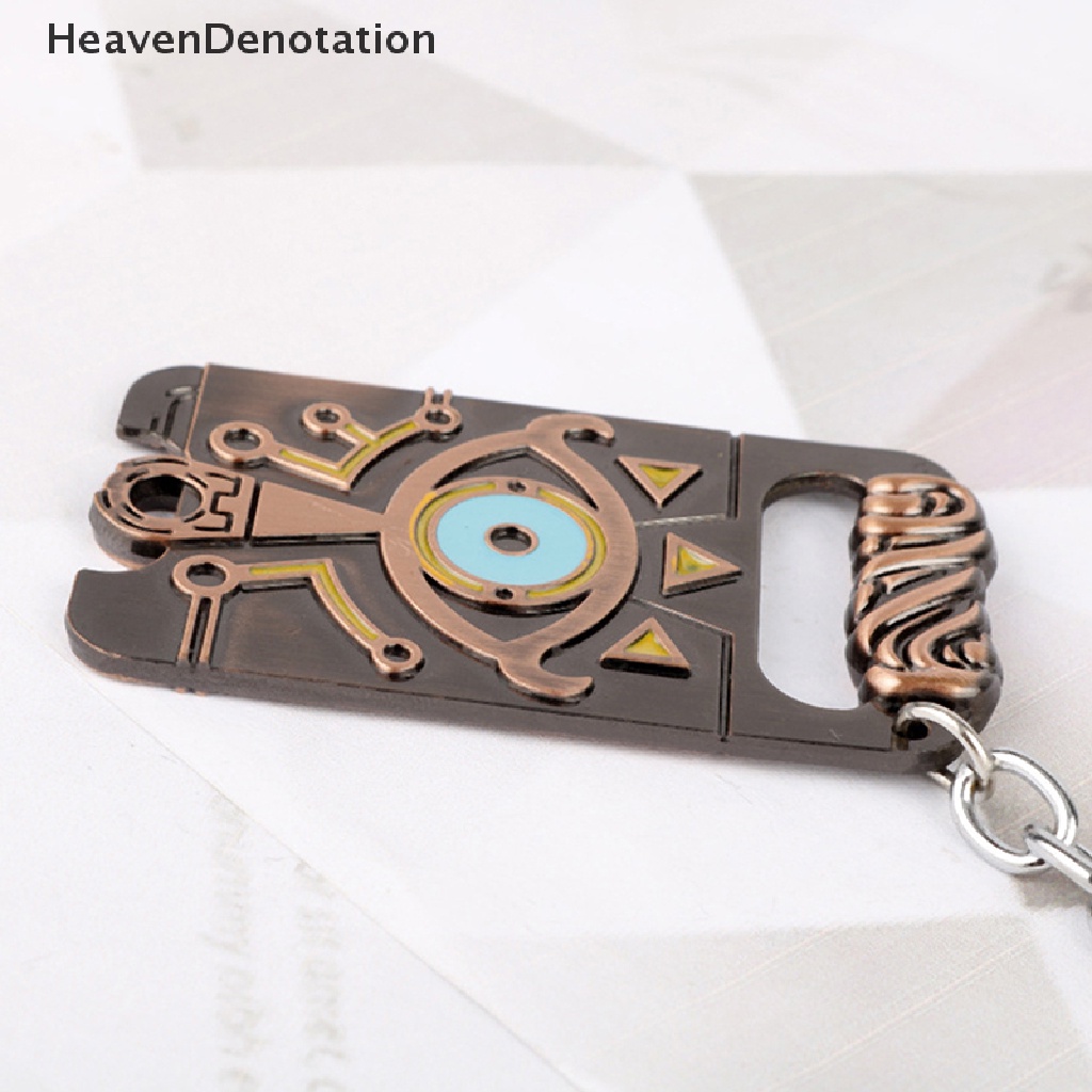 [HeavenDenotation] Anime Unisex Gantungan Kunci Zelda Breath of the Wild Slate Pendant Key Chains Anime Trinket Keyholder Collections Gantungan Kunci HDV