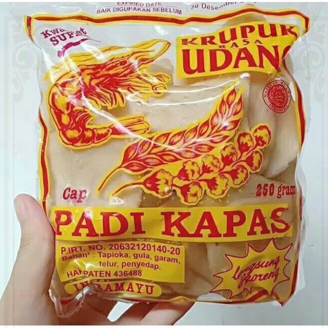 

Krupuk Udang cap Padi Kapas Khas Cirebon / krupuk udang