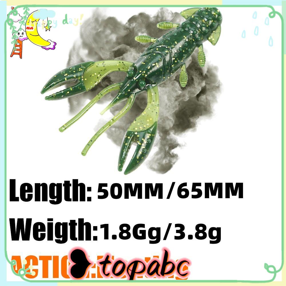 Top 50mm/65mm Umpan Ikan Udang Bass Swimbait Mengambang Silicone Baits