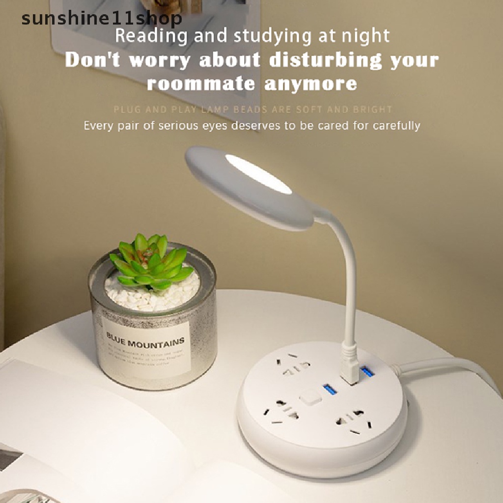 Sho Lampu Meja LED Portable Night Light Lamp Lampu Meja USB Belajar Membaca Lampu Talbe N