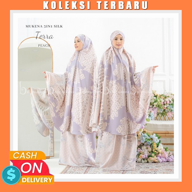 Altalita - Mukena Dewasa Taleetha Satin Silk Premium Renda Mewah Jumbo Adem Polos Terbaru Mukena Tra
