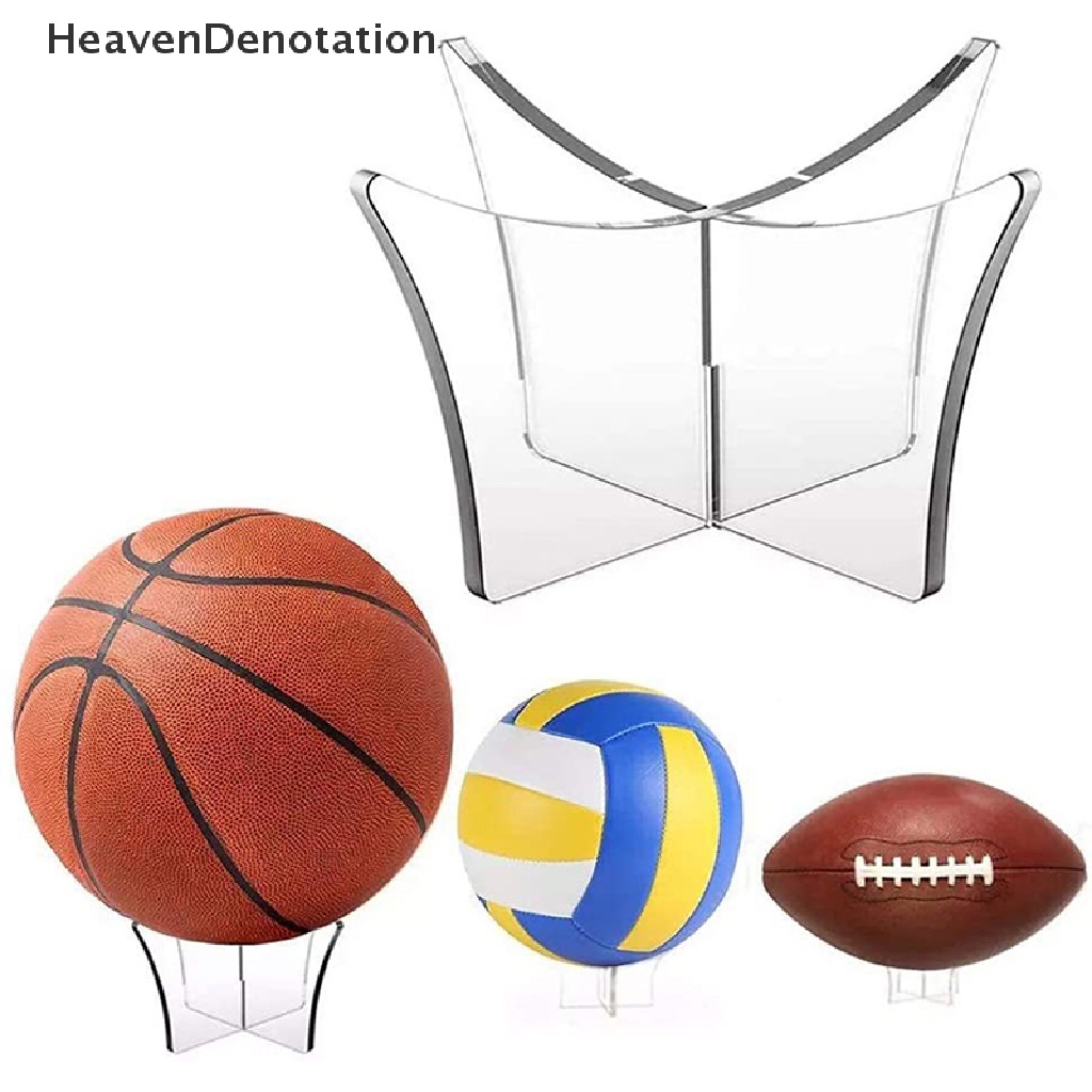 [HeavenDenotation] New Akrilik Display Stand Bowling Rugby Basket Sepak Bola Holder HDV