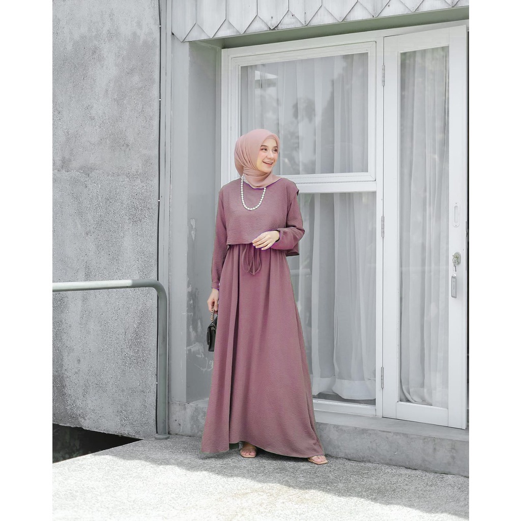 Gamis Elsa - Gamis Remaja - Gamis Terbaru2022 baju Lebaran-Dress wanita