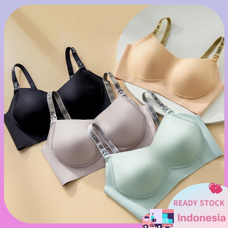 Seamless Tanpa Kawat Bra Menyusui Jumbo Nursing Bra Pakaian Dalam Depan Gesper Bra B1071