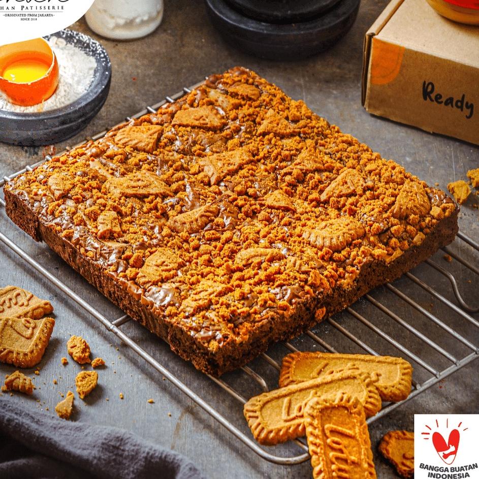 

℮ Brownies Fudgy Rhum Lotus Biscoff ☋