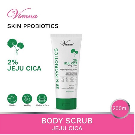 VIENNA SKIN PROBIOTICS BODY SCRUB JEJU CICA-LULUR VIENNA JEJU 200ML