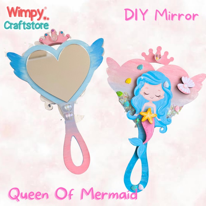 Wimpy Craft KIT DIY Mirror Art Kit Kado Kerajinan Tangan Painting Set Craft