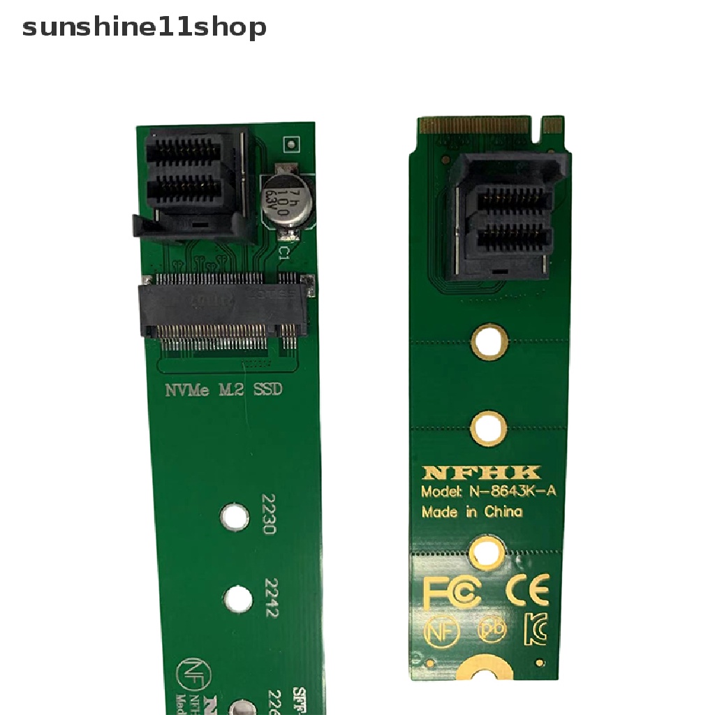 Adaptor Kabel Extension Cord SHO 2280 NVMe M.2 SSD to 22110m.2 SSD Convert Card N