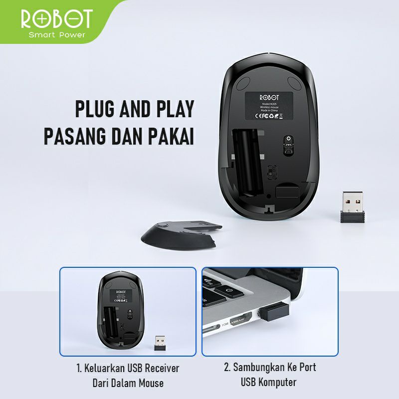 MOUSE ROBOT M205 WIRELESS MOUSE