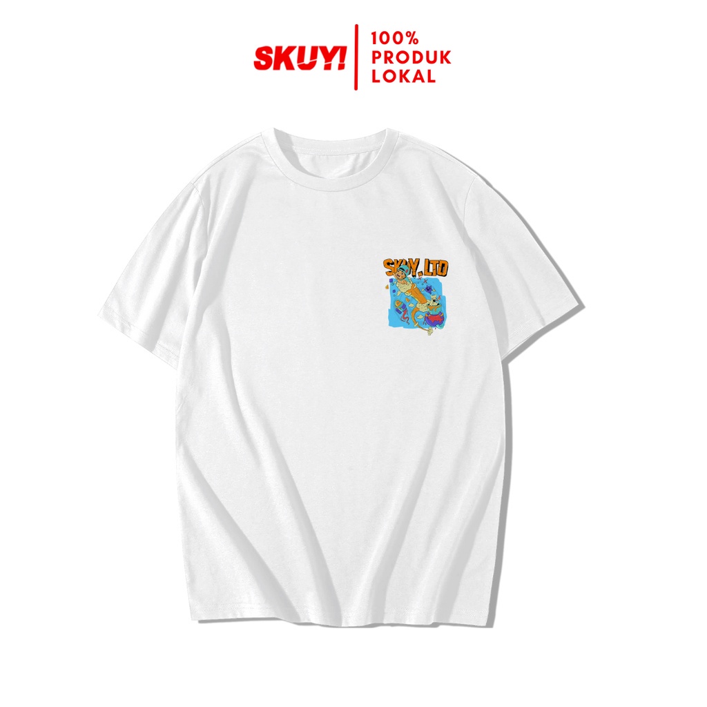 Kaos Skuy Dewasa Putih Unisex | Estb MMXXI SKY140