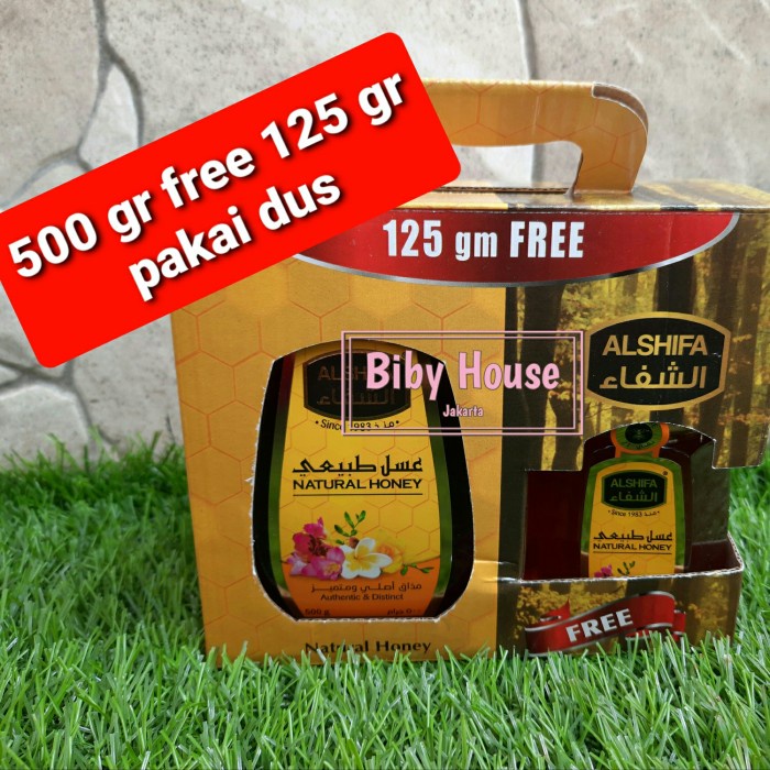 

madu- madu al shifa 500 gr paket free 125 gr ( 500 gr +125 gr termurah) -madu