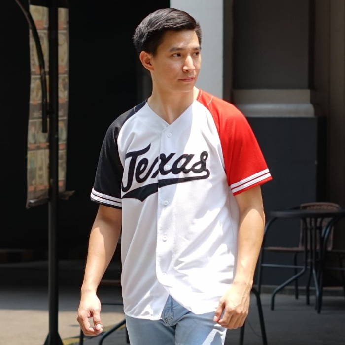 Bisa COD BAJU BASEBALL / jersey baseball texas Original Asli