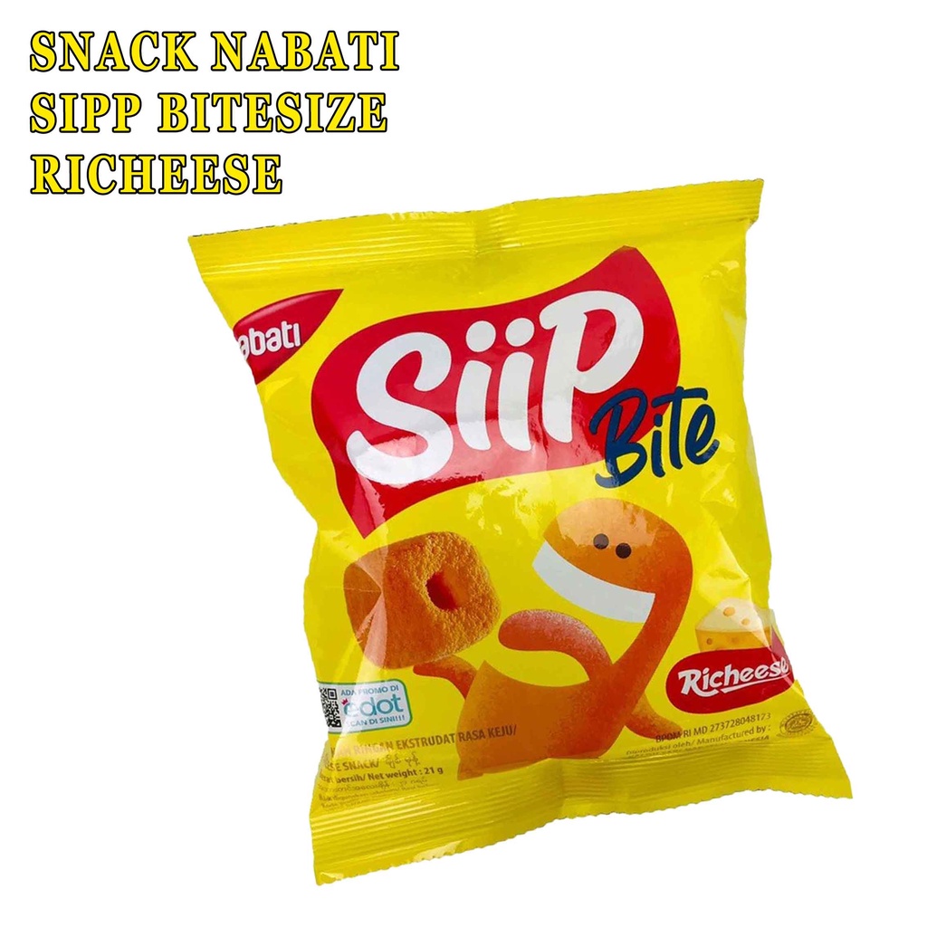 BITESIZE RICHEESE 21g* NABATI RASA KEJU* SNACK NABATI SIPP