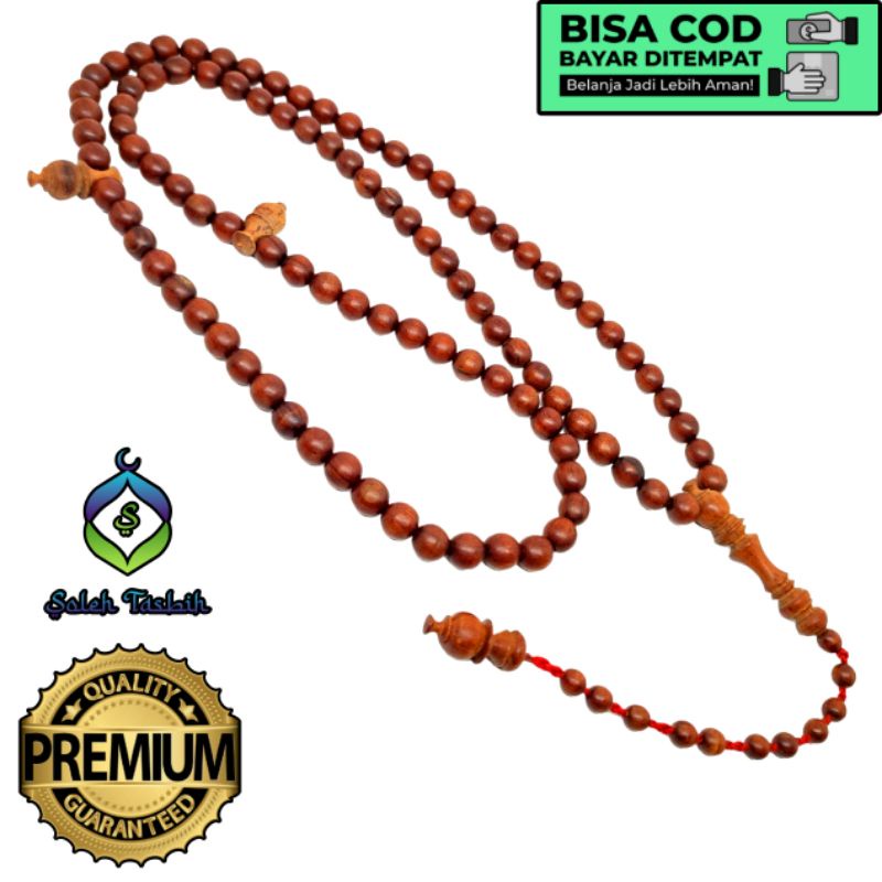 Tasbih Naga Kekek Motif Bulat, Size 8mm.Isi 99 Butir