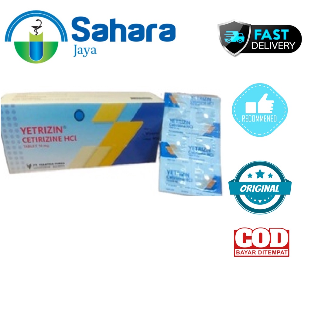 [SJ] Yetrizin Tablet PER BOX / OBAT ALERGI