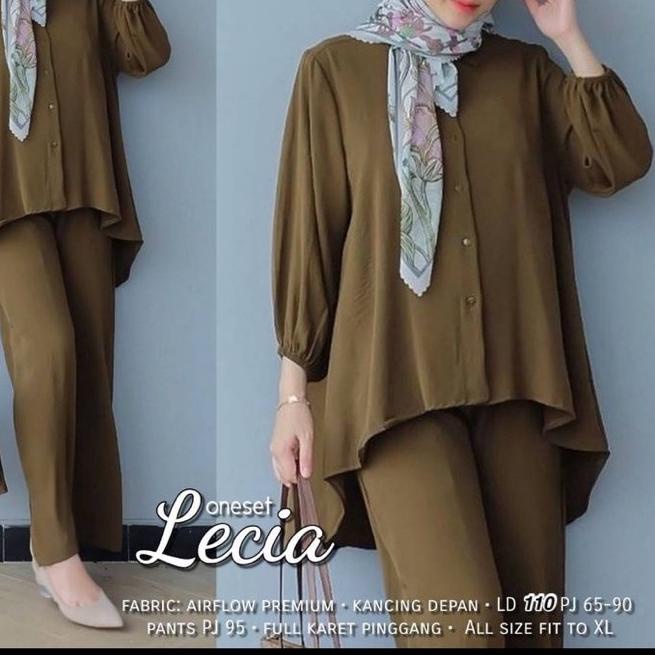 ● LECIA SET // SETELAN LECIA CRINKLE AIRFLOW LD 110 // SETELAN POLOS LECIA // SET LECIA // SET CRINK