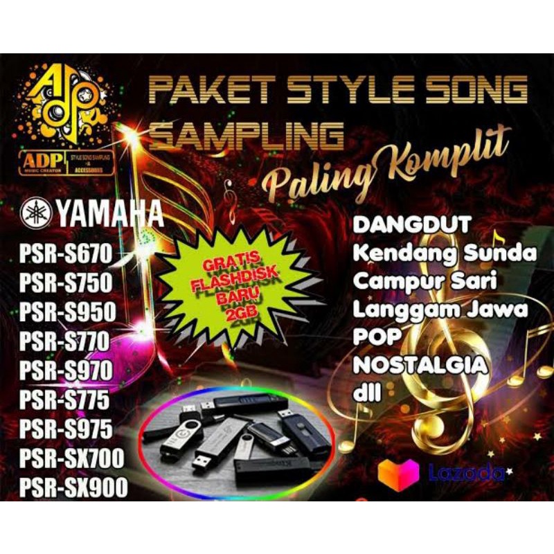 flashdisk isi lagu atau style dan midi