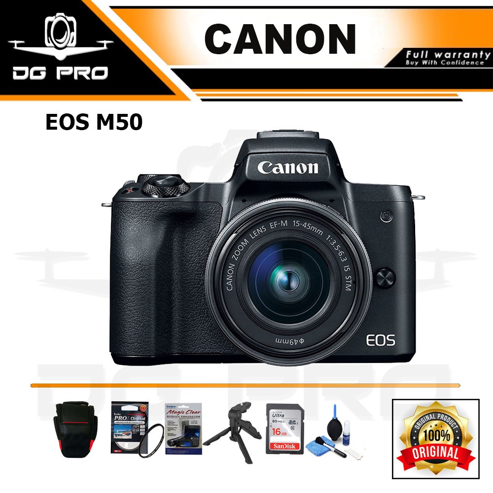 Jual Canon EOS M50 II KIT 1545mm Mirrorless Digital Camera Shopee
