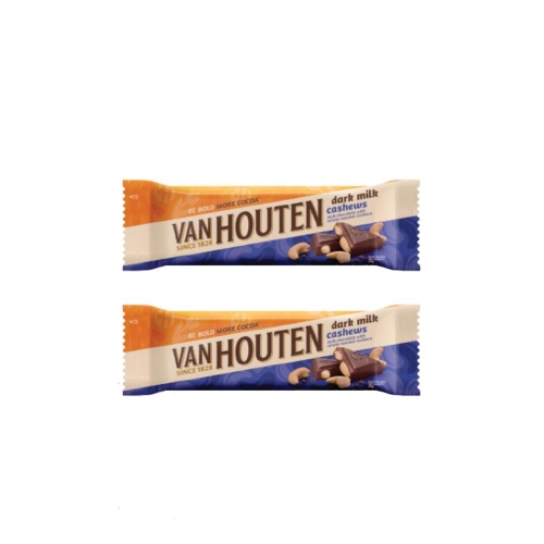 

Van Houten Dark Milk Cashews 2 x 40 gr