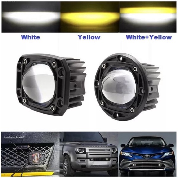 Lampu Led Bumper 30W 8D - Led Bemper Offroad ARB Led Foglamp 3 inch 2 Warna