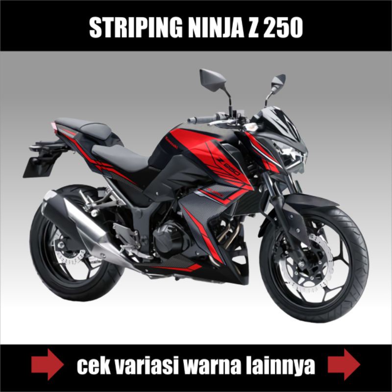 Striping Ninja Z250/ Sticker Custom Kawasaki Ninja Z 250 / Decal aksesoris Motor Ninja Fi z250