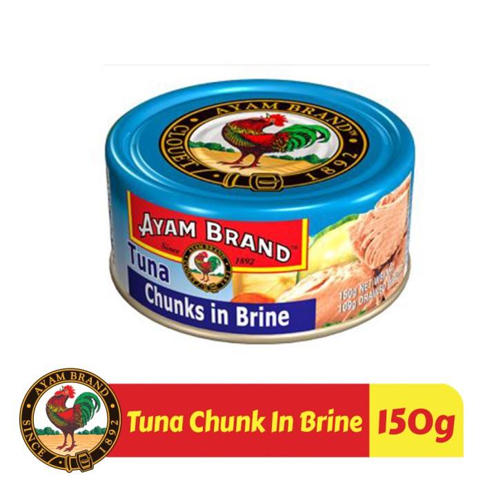 

Ikan Tuna Kaleng Chunk In Brine Ayam Brand 150Gr Isi 3Pcs 033