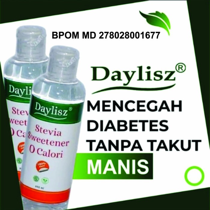 Daylisz Stevia pemanis aman buat diabetes
