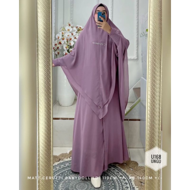 UNAISAH U168 GAMIS UNAISAH U168 SET KHIMAR SYARI ORIGINAL UNAISAH