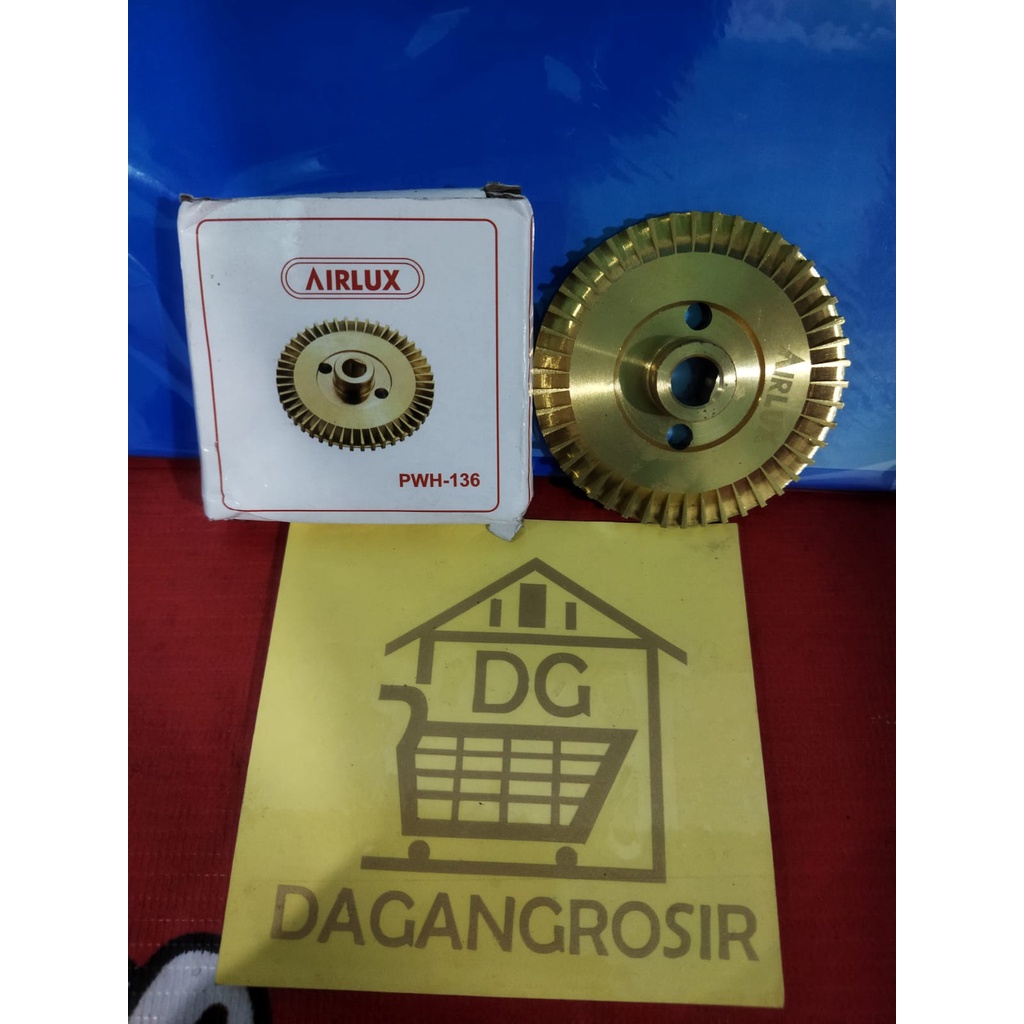 IMPELLER KUNINGAN MESIN POMPA AIR SANYO PWH-136 (SY 136) / KIPAS POMPA AIR SANYO PWH-136 / IMPELER K