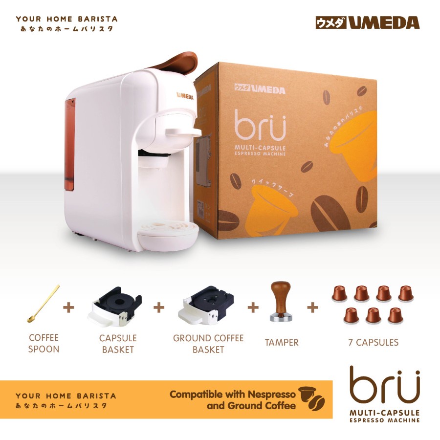 Umeda Bru Mesin Kopi Multi Kapsul / Nespresso Capsule Coffee Maker