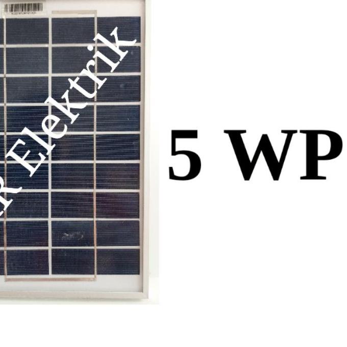 ♦ Solar Panel Solar Cell Panel Surya 5wp Poly 5 Wp Polycrystalline ☏