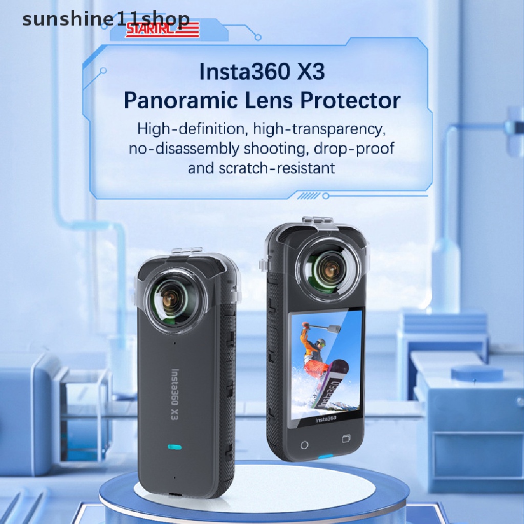 Sho For Insta 360x3 Clear Lens Guards Protection Penutup Lensa Anti Air Debu N