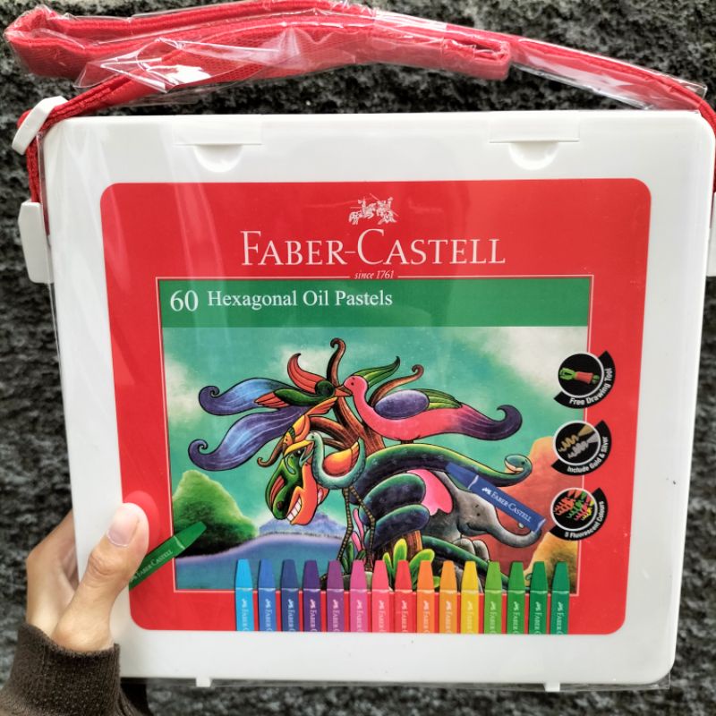 

[1set] 60 Hexagonal Oil Pastel/ Krayon 60 warna FABER CASTELL