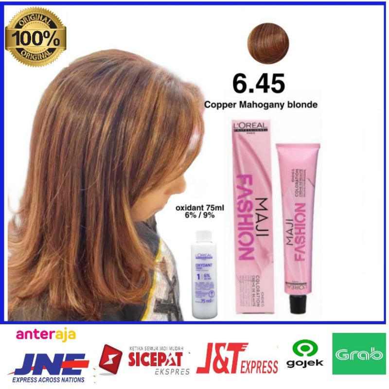 cat rambut Loreal majifashion 6.45 Burnt orange + oxidant L'oreal, pewarna rambut Loreal majifashion