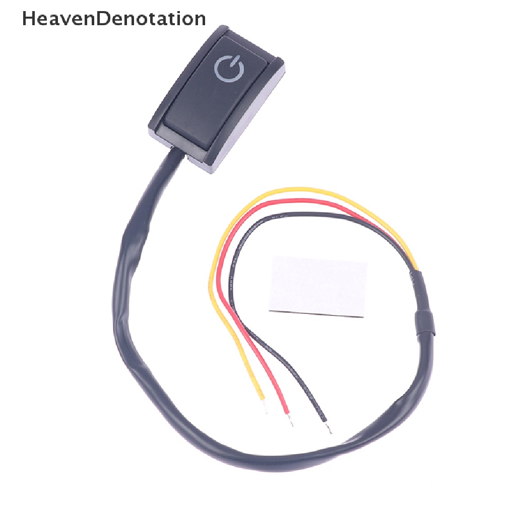 [HeavenDenotation] 12v Tombol Tekan Mobil Kait Turn ON OFF Switch Lampu LED RV Truk AUTO BOAT DIY HDV