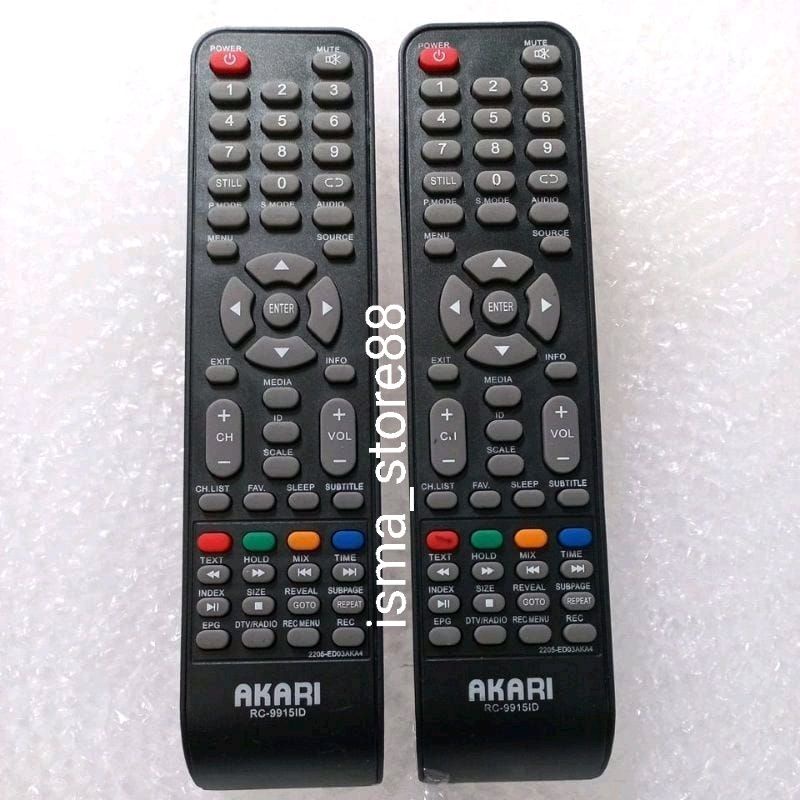 REMOTE REMOT TV AKARI SMART TV LED LCD RC-9915