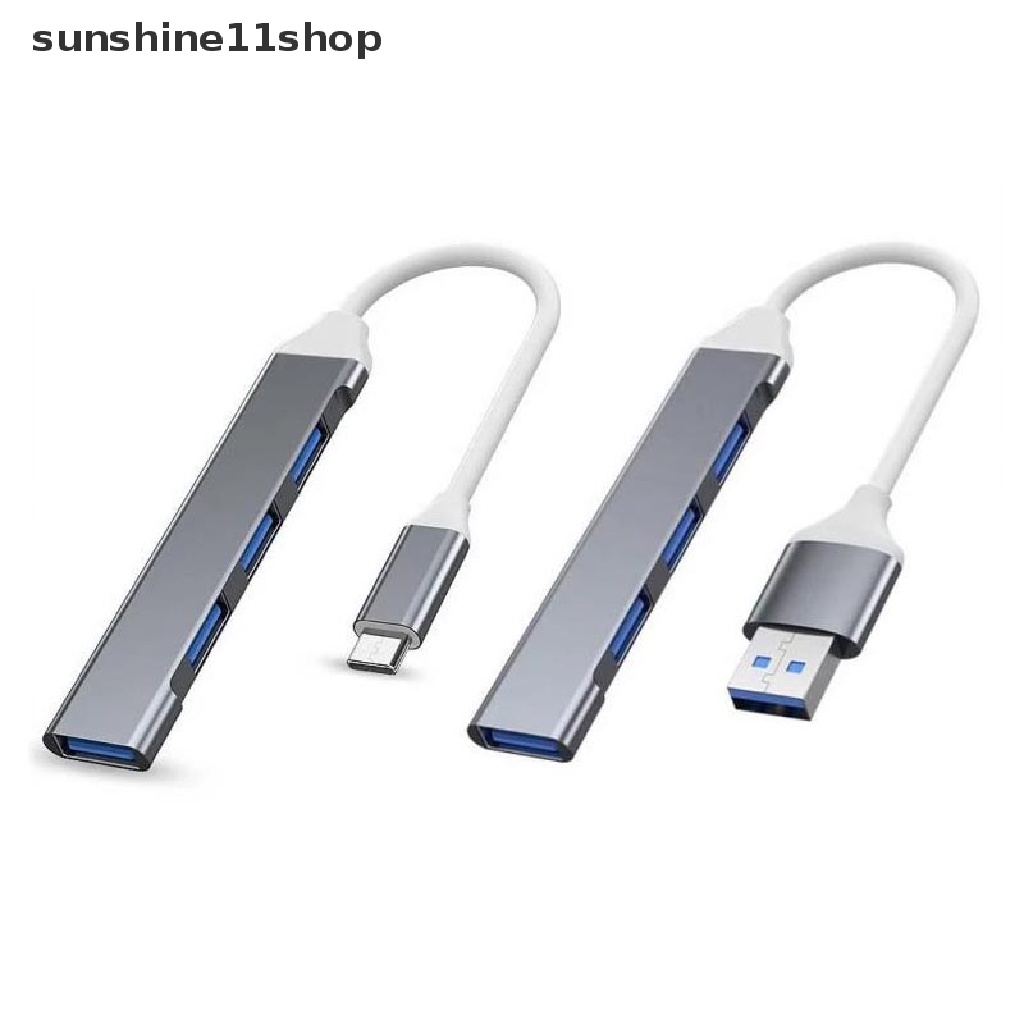 Sho USB C HUB 3.0 Tipe C 3.1 4port Multi Splitter Adapter OTG Untuk Komputer PC N