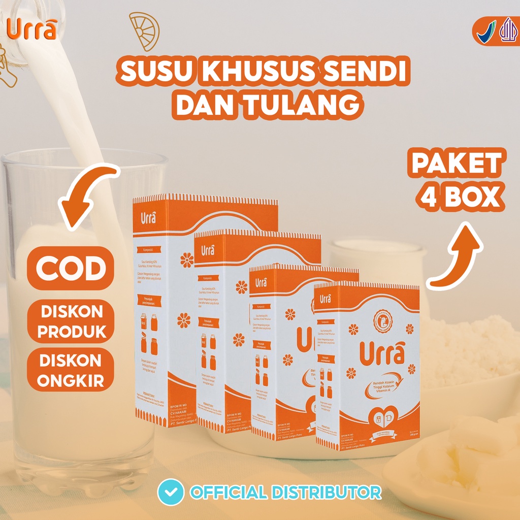 

SUSU KAMBING URRA PREMUIM | SUSU KAMBING SAANEN | PAKET 4 BOX | RENDAH KASEIN | TINGGI KALSIUM DAN VITAMIN A